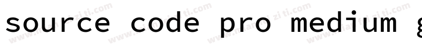 source code pro medium g9字体转换